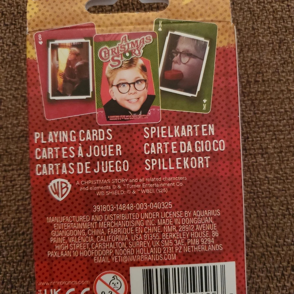 Aquarius A Christmas Story Playing Cards- NIB